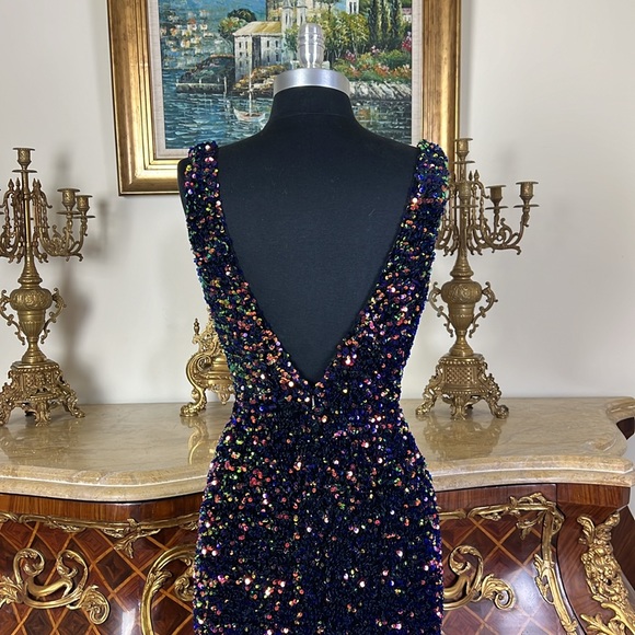 Women,formal all over sequins Glimmering sparkling special Occasion prom… - Picture 7 of 8